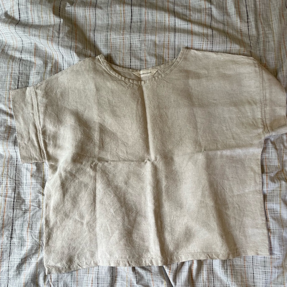 OSM Georgia tee in flax linen